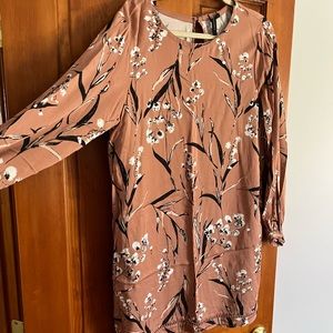 Knot sisters dusty pink floral dress